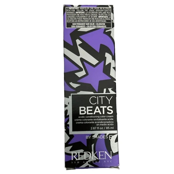 Redken City Beats East Village Violet Semi Permanent Hair Color 2.87oz  NIB - Picture 3 of 3
